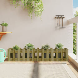 Vidaxl - Lit surélevé de jardin design de clôture bois de pin imprégné