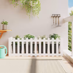 Ce lit surélevé de jardin en bois est un excellent choix pour cultiver une variété de fleurs ou de plantes. Bois de pin massi ...