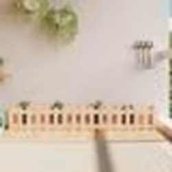 vidaXL Lit surélevé de jardin design de clôture 200x30x30cm pin massif