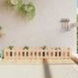 vidaXL Lit surélevé de jardin design de clôture 200x30x30cm pin massif