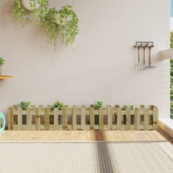 Vidaxl - Lit surélevé de jardin design de clôture bois de pin imprégné