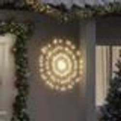vidaXL Étoile rayonnante de Noël 140 LED 4 pcs blanc chaud 17 cm