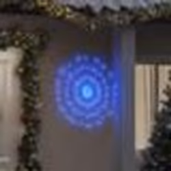 vidaXL Étoile rayonnante de Noël 140 LED bleu 17 cm