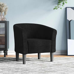 Chaise cabriolet noir tissu Vidaxl