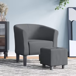 Ce fauteuil cabriolet moderne avec repose-pied ajoutera une touche d'élégance à votre salon, chambre à coucher, chambre d'ami ...