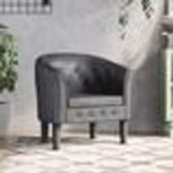 vidaXL Chaise cabriolet gris similicuir
