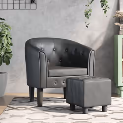 Ce fauteuil moderne avec boutons décoratifs ajoutera une touche d'élégance à votre salon, chambre à coucher, chambre d'amis o ...