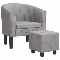 VidaXL 356477, Velours, Gris, mousse, 110 kg, 310 mm, 310 mm