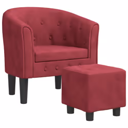 VidaXL 356483, Velours, Rouge, mousse, 110 kg, 310 mm, 310 mm