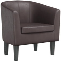 Vidaxl - Fauteuil marron similicuir