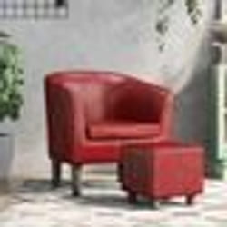 vidaXL Fauteuil Cabriolet avec Repose-pied Chaise avec Dossier Siège avec Accoudoirs Canapé de Bureau Salon Chambre 356495