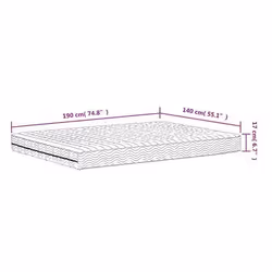 VidaXL 356344 matelas Taille enfant / adulte Matelas en mousse à haute résilience - Vue supplémentaire 8