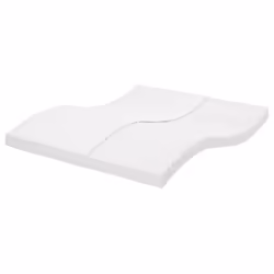 VidaXL 356358, Matelas en mousse à mémoire de forme, Blanc, Adultes, 2000 mm, 1800 mm, 100 mm