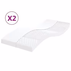 VidaXL 356361, Taille enfant / adulte, Blanc, 900 mm, 1900 mm, 100 mm, 2 pièce(s)