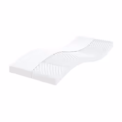 VidaXL 356363, Taille lit simple/twin, Matelas en mousse à haute résilience, Blanc, Adultes et enfants, 900 mm, 2000 mm