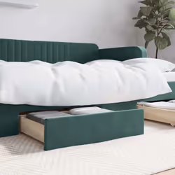 Maximisez l'espace de rangement dans votre chambre à coucher avec ces tiroirs de lit ! Matériau durable : le bois d'ingénieri ...