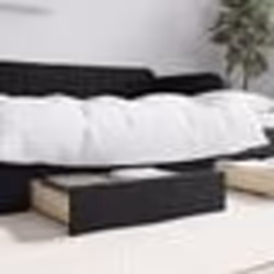 vidaXL Tiroirs de lit 2 pcs noir bois d'ingénierie et velours