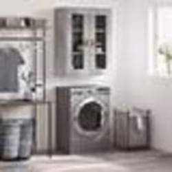 vidaXL Armoire murale gris béton 69,5x34x90 cm