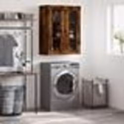 vidaXL Armoire murale chêne fumé 69,5x34x90 cm