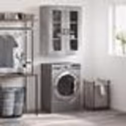 vidaXL Armoire murale gris béton 69,5x34x90 cm