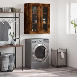 vidaXL Armoire murale chêne fumé 69,5x34x90 cm