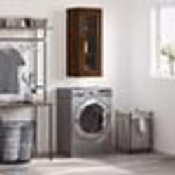 vidaXL Armoire murale chêne marron 34,5x34x90 cm