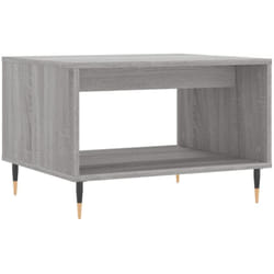 Table basse sonoma gris 60x50x40 cm bois d'ingénierie Vidaxl