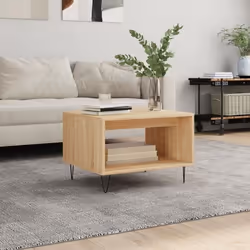 vidaXL Table basse chêne sonoma 60x50x40 cm bois d'ingénierie