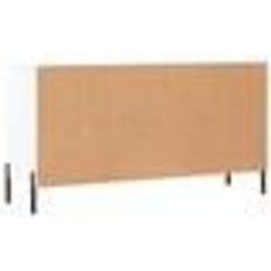 vidaXL Banc à chaussures blanc brillant 102x35x55 cm bois d'ingénierie