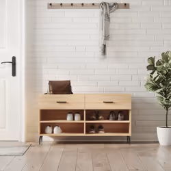 Rangez vos chaussures dans ce banc à chaussures élégant et pratique. C'est un choix parfait pour garder vos chaussures organi ...