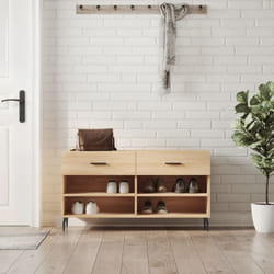 Vidaxl - Banc à chaussures chêne sonoma 102x35x55 cm bois d'ingénierie