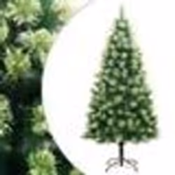 vidaXL Sapin de Noël artificiel à charnières avec support 210 cm 356739