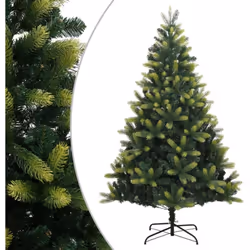 Ce bel arbre de Noël artificiel à charnières est très réaliste par sa forme et son apparence et est destiné à créer l’ambianc ...