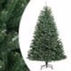 vidaXL Sapin de Noël artificiel à charnières avec support vert 300 cm
