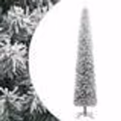 vidaXL Sapin de Noël mince avec support et flocon de neige 270 cm PVC 357686