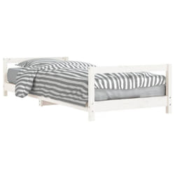 VidaXL 834391 Lit pour enfant Blanc Bois