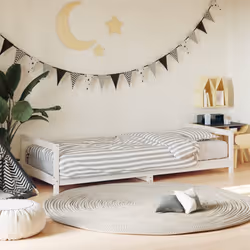 VidaXL 834391 Lit pour enfant Blanc Bois