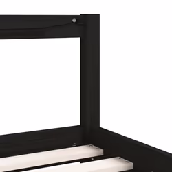 VidaXL 834395 Lit pour enfant Noir Bois - Vue supplémentaire 6
