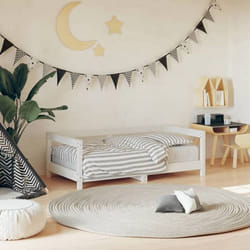 VidaXL 834397 Lit pour enfant Blanc Bois