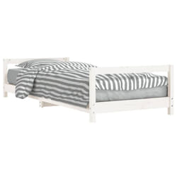 VidaXL 834403 Lit pour enfant Blanc Bois
