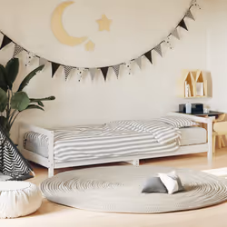 VidaXL 834403 Lit pour enfant Blanc Bois