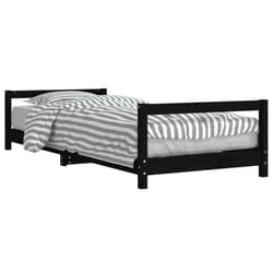 VidaXL 834404 Lit pour enfant Noir Bois
