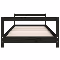 VidaXL 834404 Lit pour enfant Noir Bois - Vue supplémentaire 4
