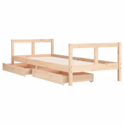 VidaXL 834405 Lit pour enfant Bois - Vue supplémentaire 4