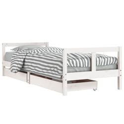 VidaXL 834406 Lit pour enfant Blanc Bois