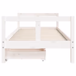 VidaXL 834406 Lit pour enfant Blanc Bois - Vue supplémentaire 5
