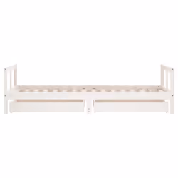 VidaXL 834406 Lit pour enfant Blanc Bois - Vue supplémentaire 6