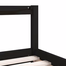 VidaXL 834407 Lit pour enfant Noir Bois - Vue supplémentaire 8