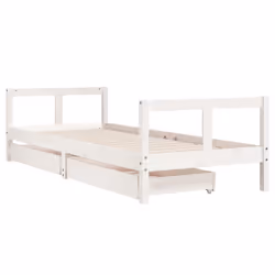 VidaXL 834409 Lit pour enfant Blanc Bois