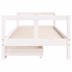 VidaXL 834409 Lit pour enfant Blanc Bois - Vue supplémentaire 5